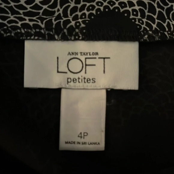 Ann Taylor LOFT Ruffled Detail Polka Dot Skirt Size 4P - Picture 2 of 6